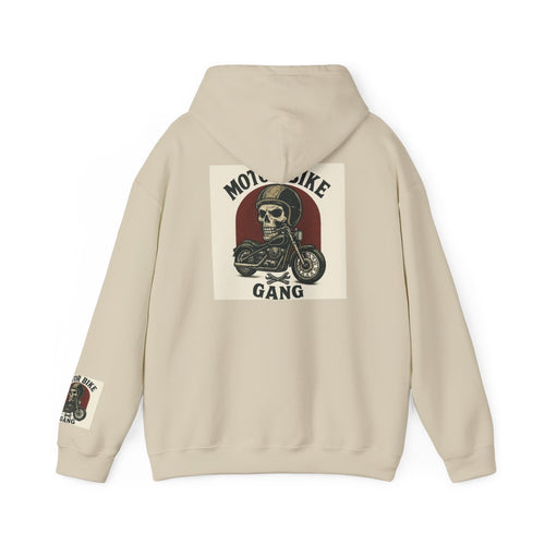 Wholeness Skull Motorcycle Gang Hoodie
