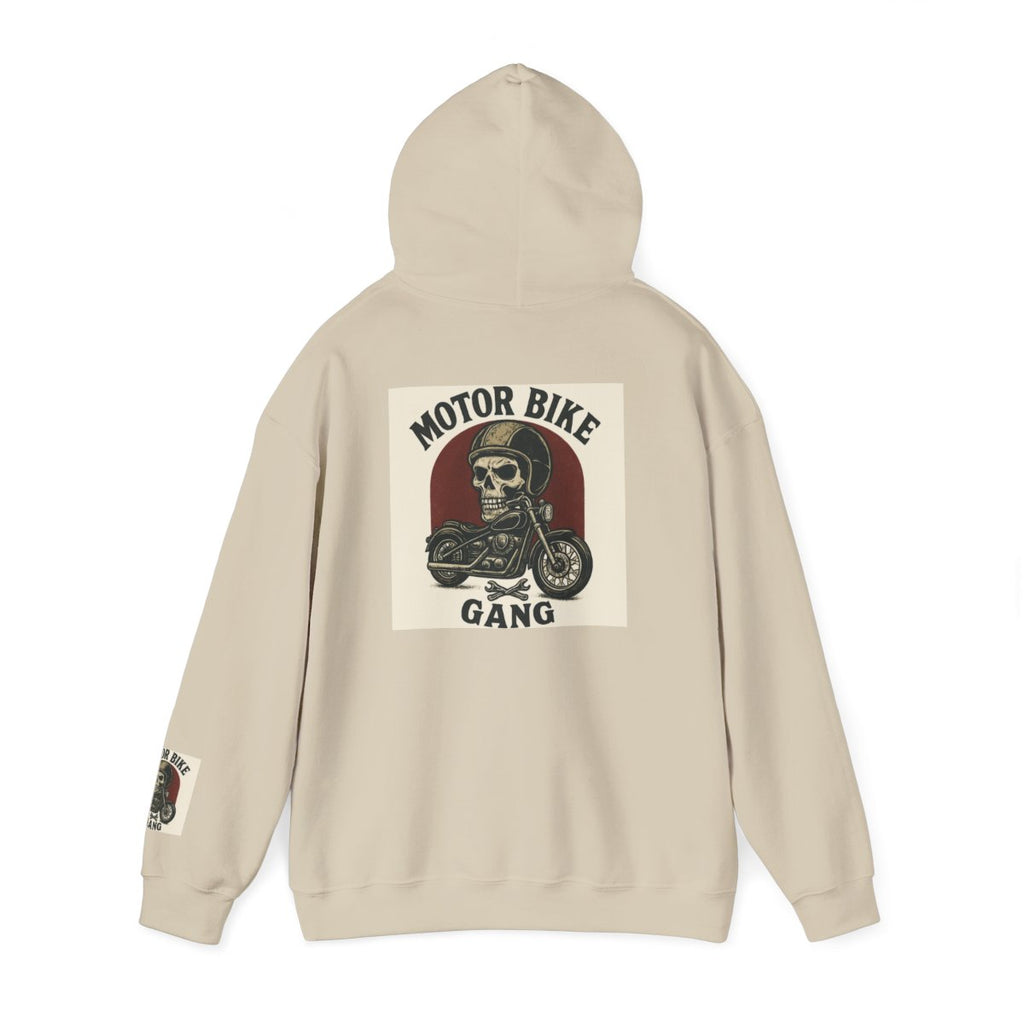 Wholeness Skull Motorcycle Gang Hoodie