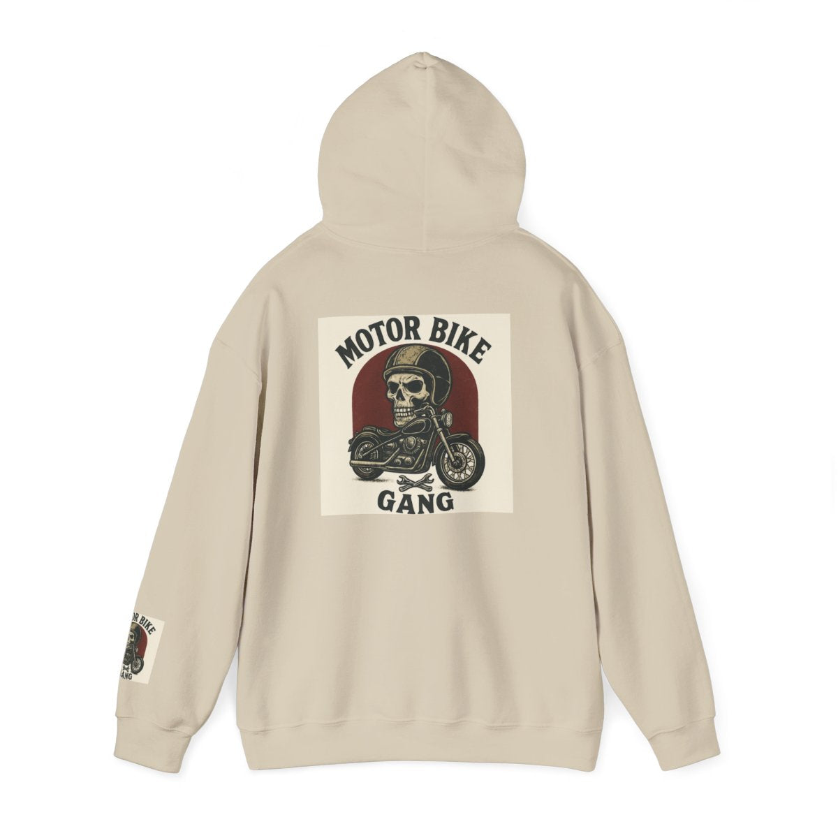 Wholeness Skull Motorcycle Gang Hoodie